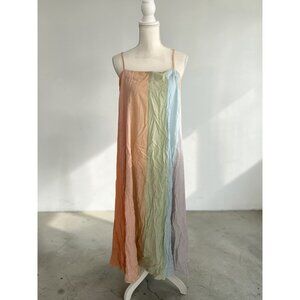 MARA HOFFMAN Swim Paneled Multicolor Maxi Dress Size Small